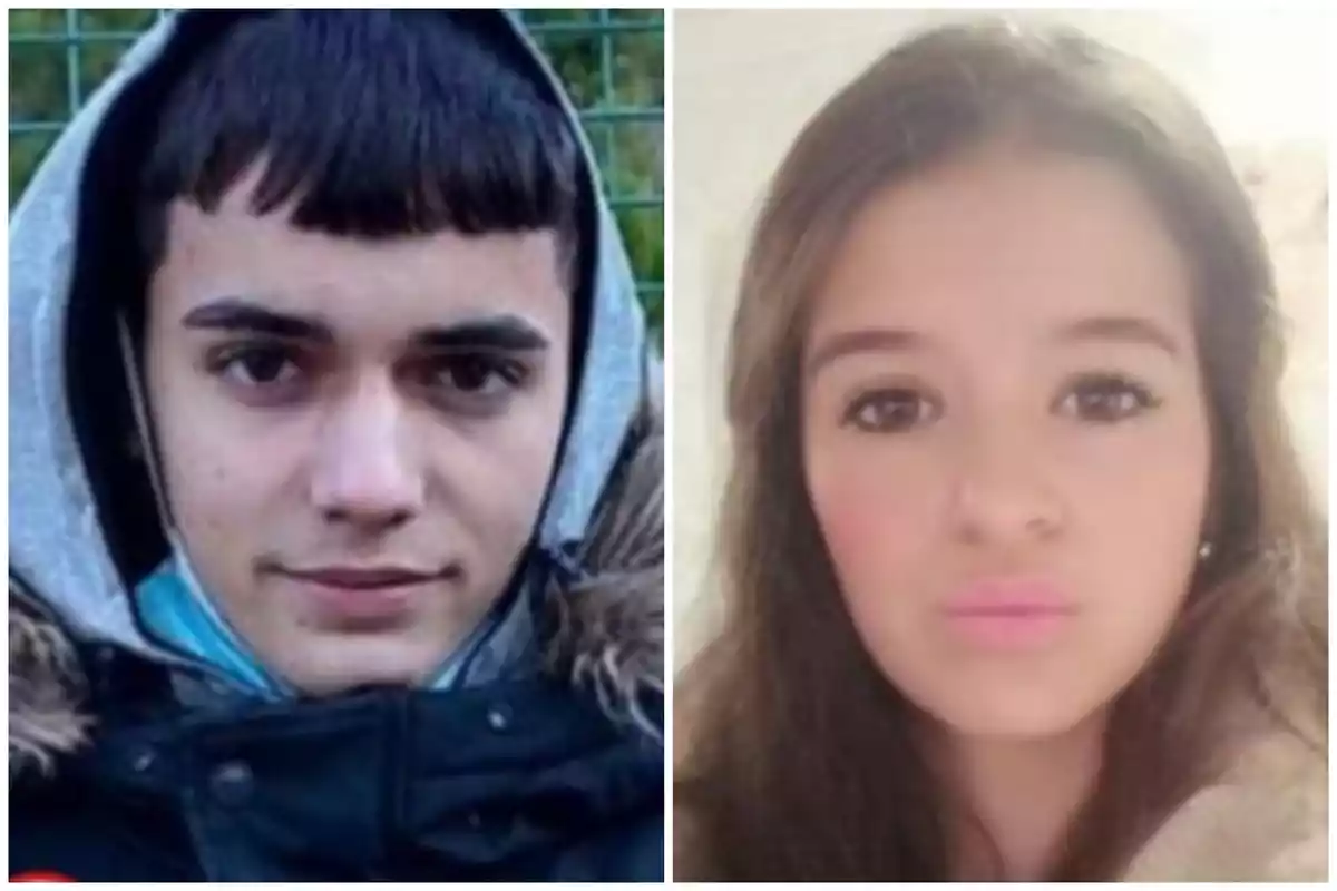 Daniel Caballero y Nerea Andrades, los dos menores desaparecidos en Jerez de la Frontera
