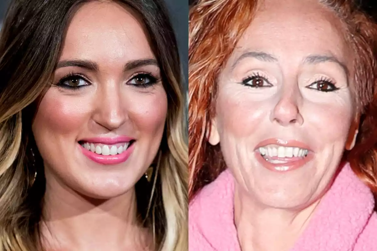 Montaje con las caras de Marta Riesco y Rocío Carrasco