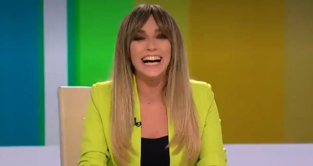Anna Simón como presentadora substituyendo a Dani Mateo en 'Zapeando' el día 5 de febrero de 2020