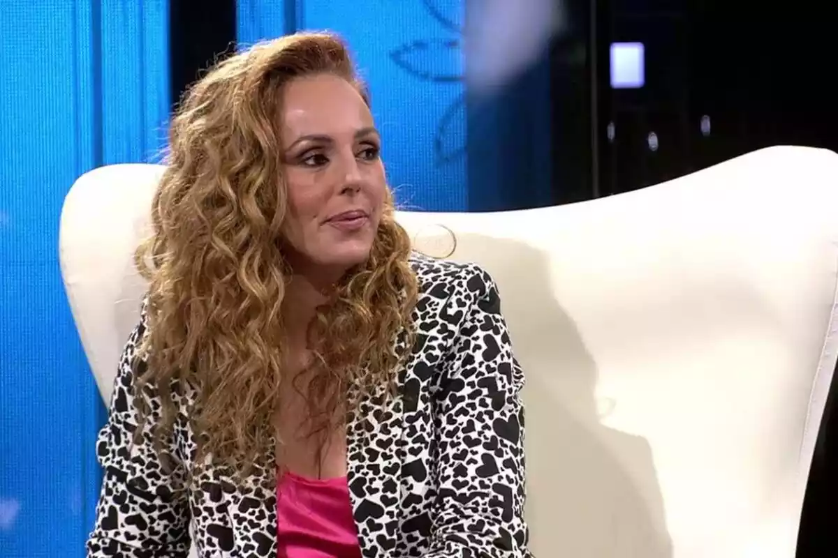 Rocío Carrasco en el plató de Telecinco en el final de su docuserie el 2 de junio de 2021