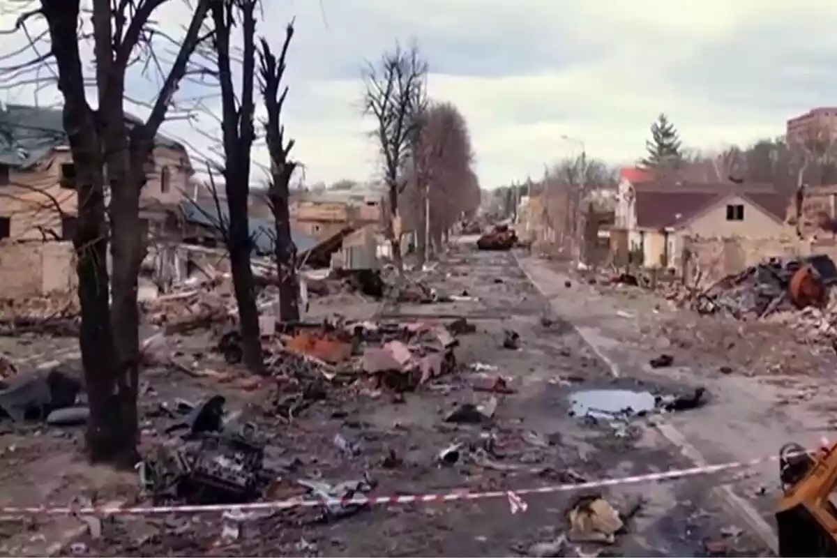 Captura de la ciudad de Motyzhyn, Ucrania.